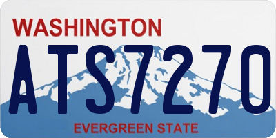 WA license plate ATS7270