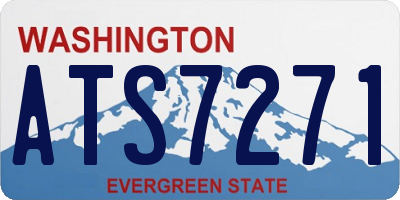 WA license plate ATS7271