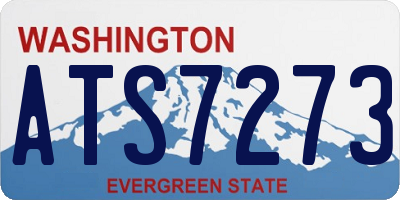 WA license plate ATS7273
