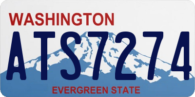 WA license plate ATS7274