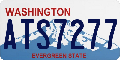 WA license plate ATS7277
