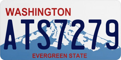 WA license plate ATS7279