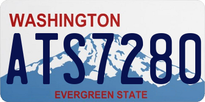 WA license plate ATS7280