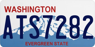 WA license plate ATS7282
