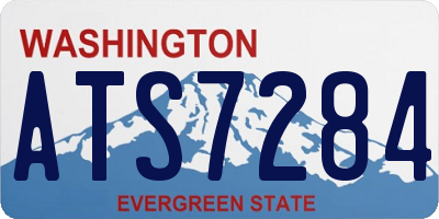 WA license plate ATS7284