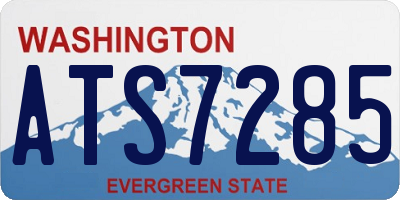 WA license plate ATS7285