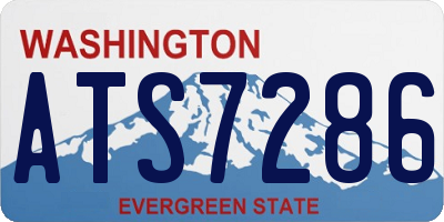 WA license plate ATS7286