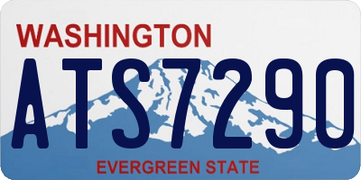 WA license plate ATS7290