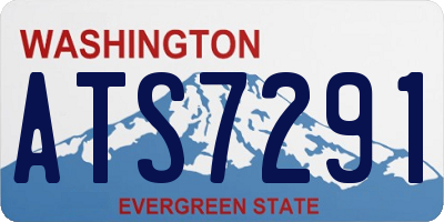 WA license plate ATS7291