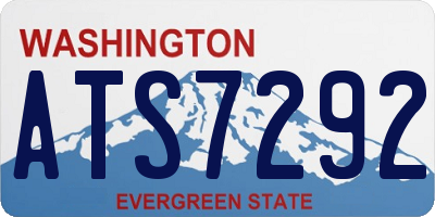 WA license plate ATS7292