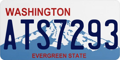 WA license plate ATS7293
