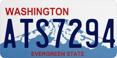 WA license plate ATS7294
