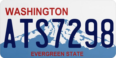 WA license plate ATS7298