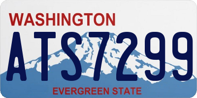 WA license plate ATS7299