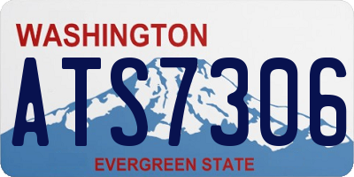 WA license plate ATS7306