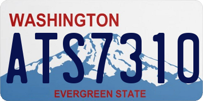 WA license plate ATS7310