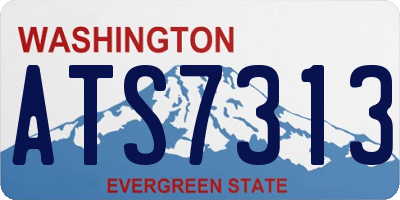 WA license plate ATS7313
