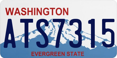 WA license plate ATS7315