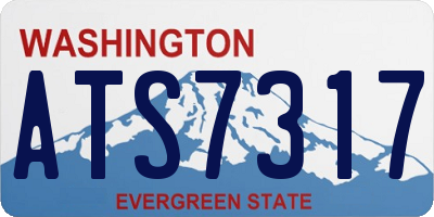 WA license plate ATS7317