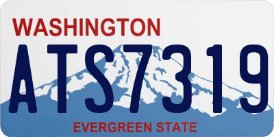 WA license plate ATS7319
