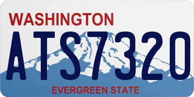 WA license plate ATS7320