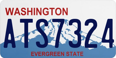 WA license plate ATS7324