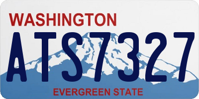 WA license plate ATS7327