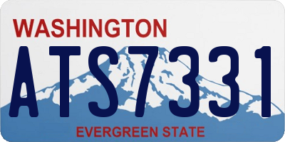 WA license plate ATS7331