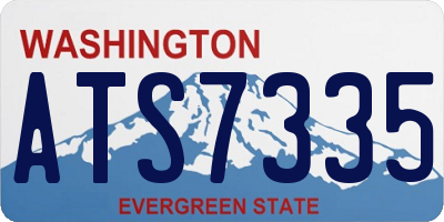 WA license plate ATS7335