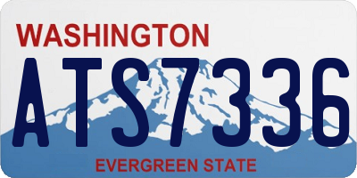 WA license plate ATS7336