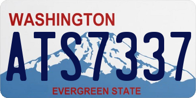 WA license plate ATS7337