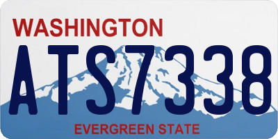 WA license plate ATS7338