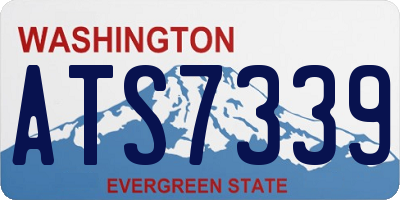 WA license plate ATS7339