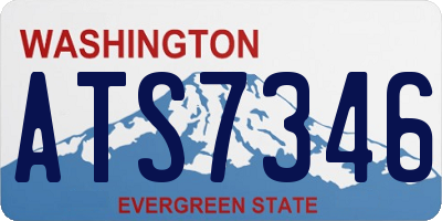 WA license plate ATS7346