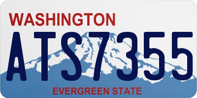 WA license plate ATS7355