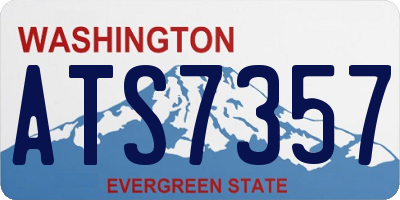 WA license plate ATS7357