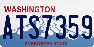 WA license plate ATS7359