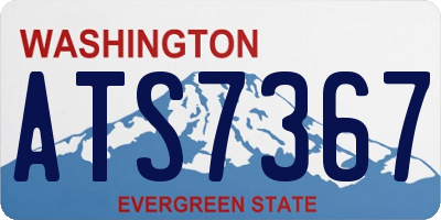 WA license plate ATS7367