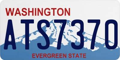 WA license plate ATS7370