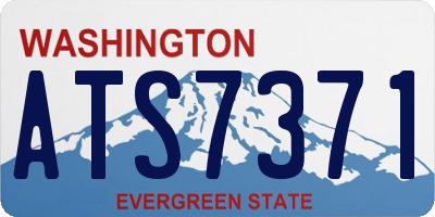 WA license plate ATS7371