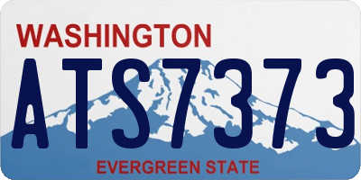 WA license plate ATS7373