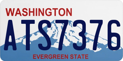 WA license plate ATS7376