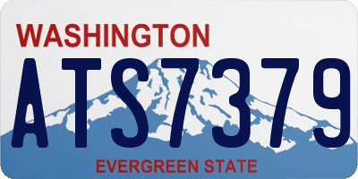 WA license plate ATS7379