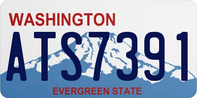 WA license plate ATS7391