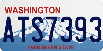 WA license plate ATS7393