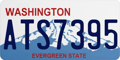WA license plate ATS7395
