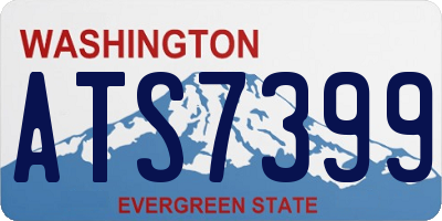 WA license plate ATS7399