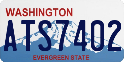 WA license plate ATS7402
