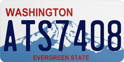 WA license plate ATS7408