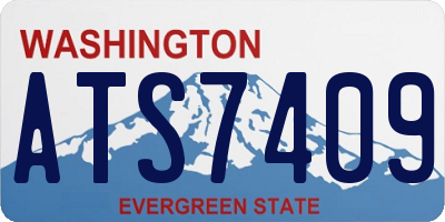 WA license plate ATS7409